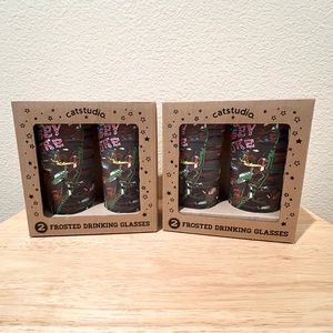 NIB 2 sets / 4 Catstudio Jersey Shore glasses
